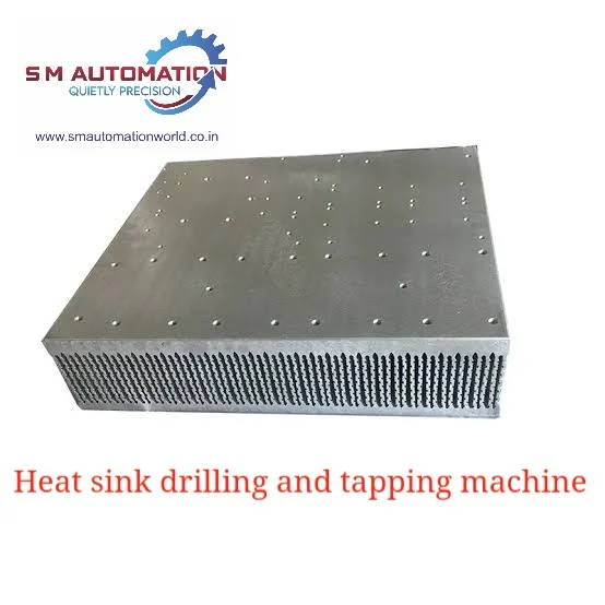 Aluminium Heat Sink CNC Drilling Machine - CNC Controller & Worktable Setup