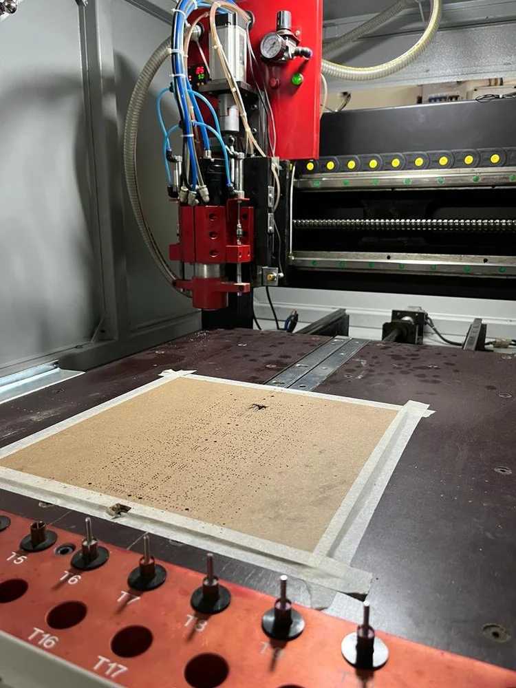 Automatic tool change PCB Drilling Machine - CNC Controller & Worktable Setup