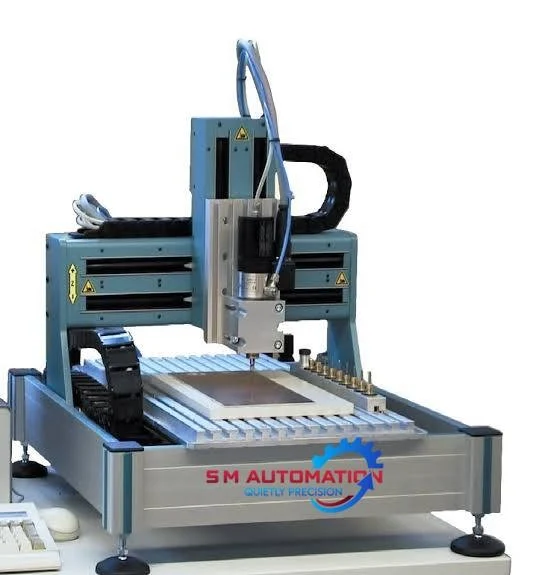 Table Top PCB Drilling Machine - Precision Tooling Head & Components Close-up